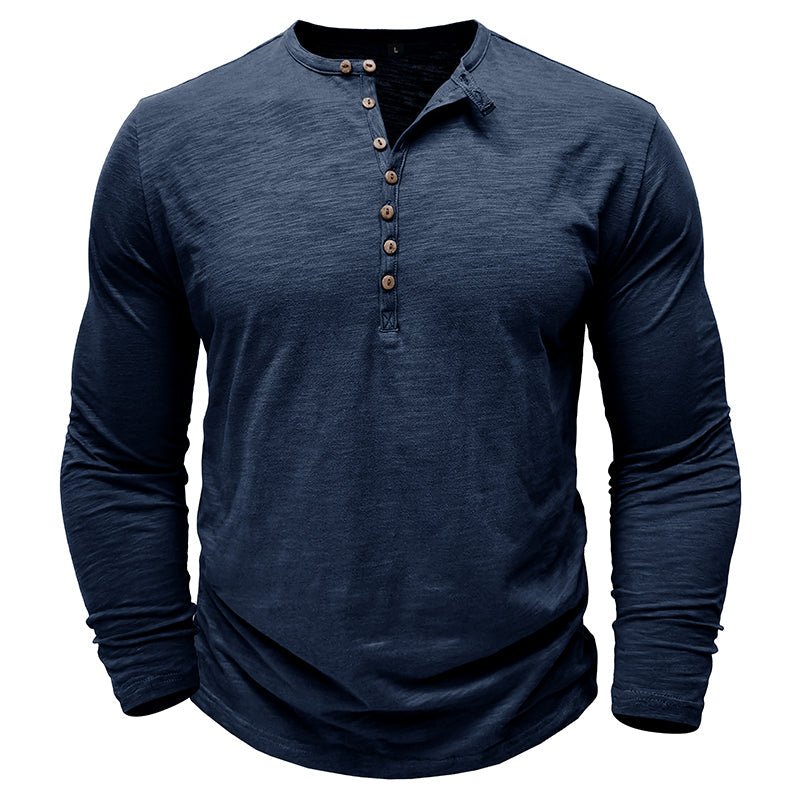 Callum | Casual Henley Shirt