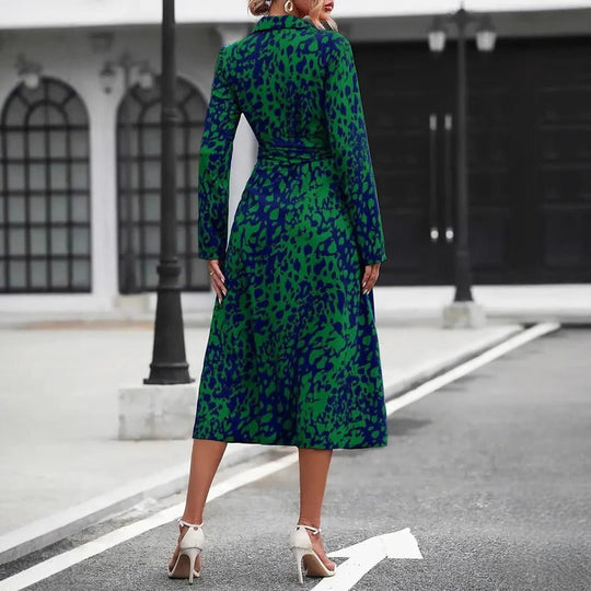 Violet | Belted Button-Down Midi Shirt Dress