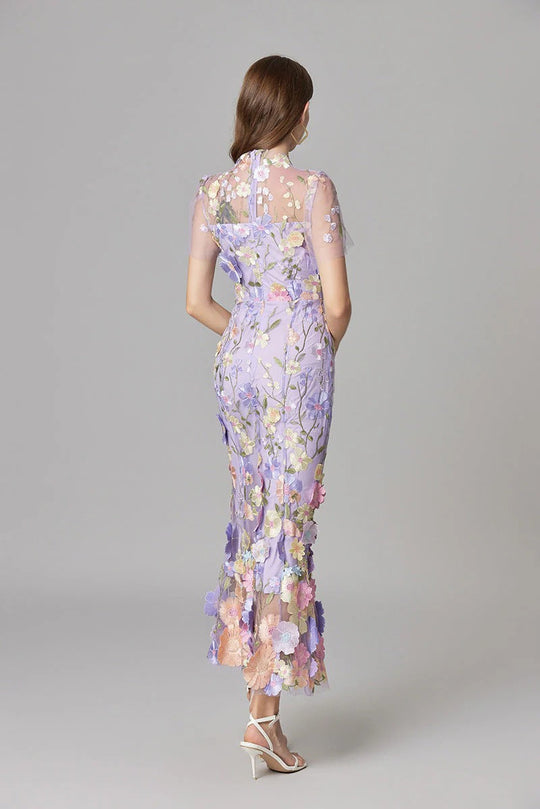 Aurora | Applique Sleeveless Floral Maxi Dress