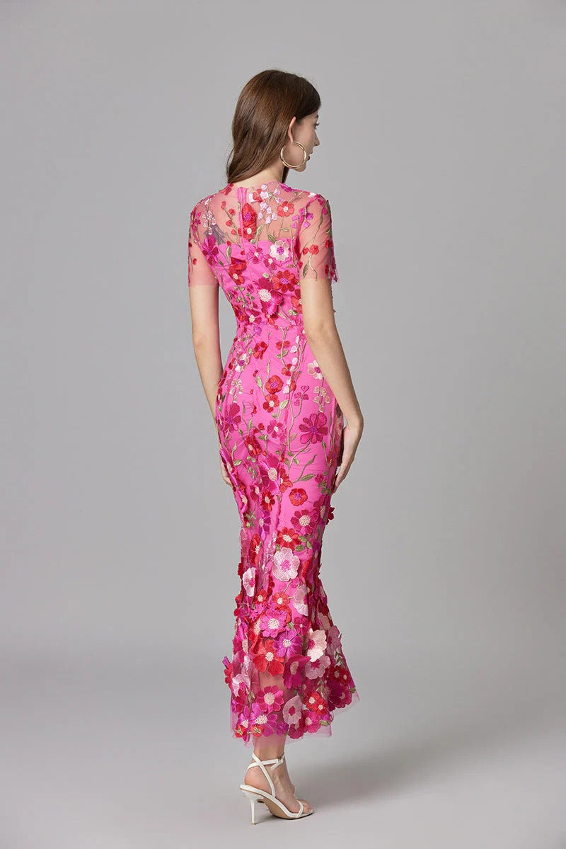 Aurora | Applique Sleeveless Floral Maxi Dress