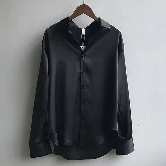 Amelia | Button-Down Point Collar Blouse