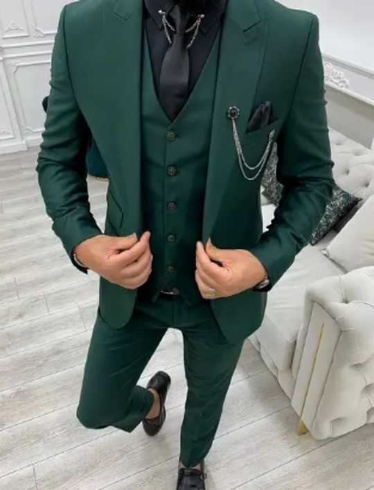 Men's Modern Formal Wedding Guest Suit 3 Piece Set