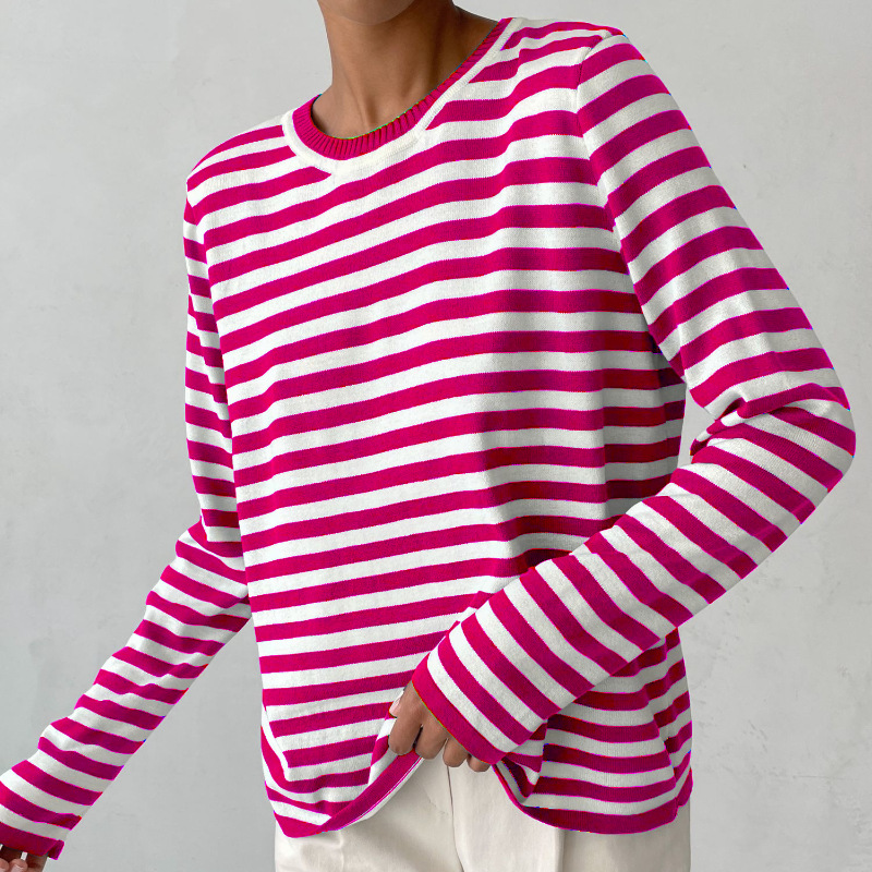 Women's Striped Long Sleeve Top