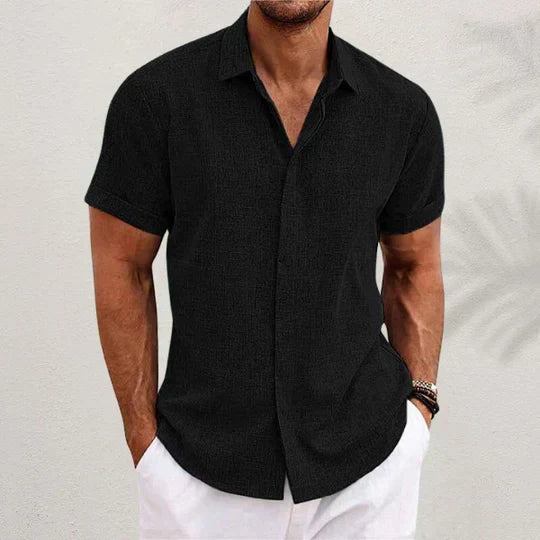 Men's Collared Button Top